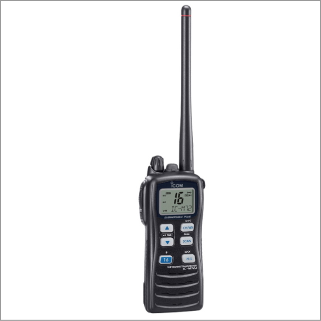 最高の防水性能IPX8　IC-M72J