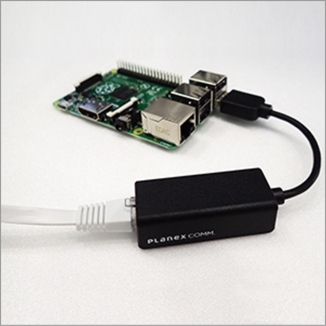 PLANEX Windows/Mac/Linux�Ή� USB2.0 �L��LAN�������@USB-LAN100R