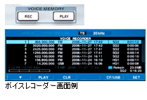デジタルボイスメモリー画面