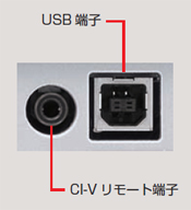 USB端子・CI-Vリモート端子